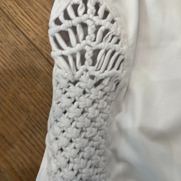 Carbon 38 White Lace Leggings - Picture 3 of 3